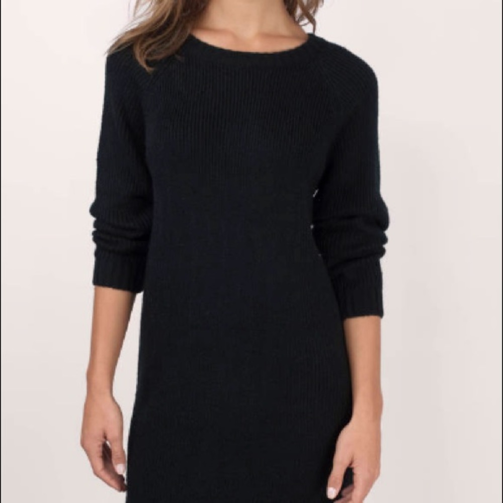 Tobi Petite long sleeve knit dress